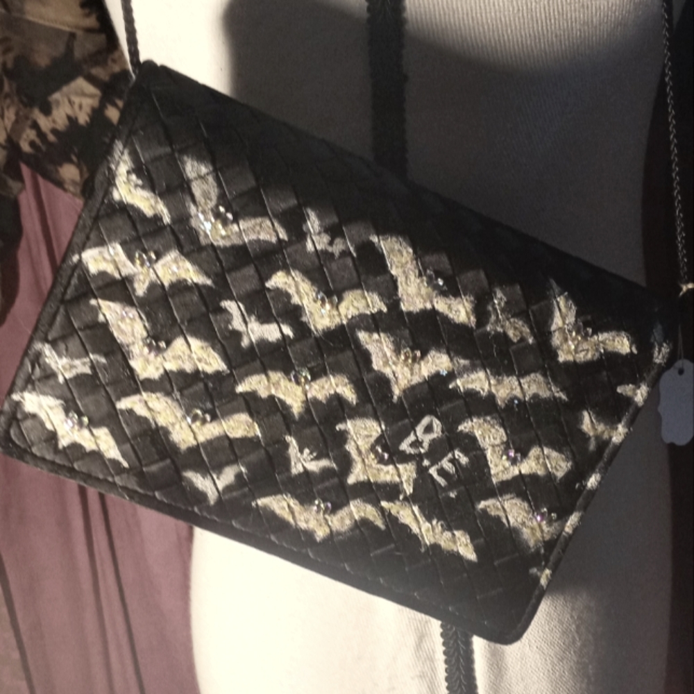 Glitter Batty Clutch Purse